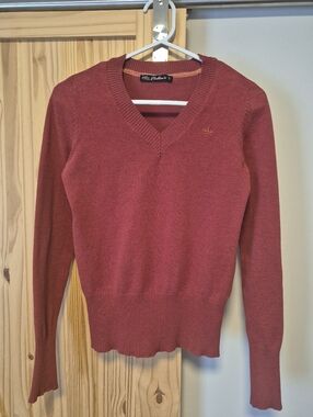 📢2/15‼️ V-neck Terracotta Cotton Pullover